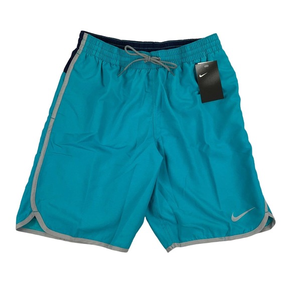Nike Mens Diverge Water-Repellent 9" Volley Swim Trunks Turquoise M - Picture 1 of 4